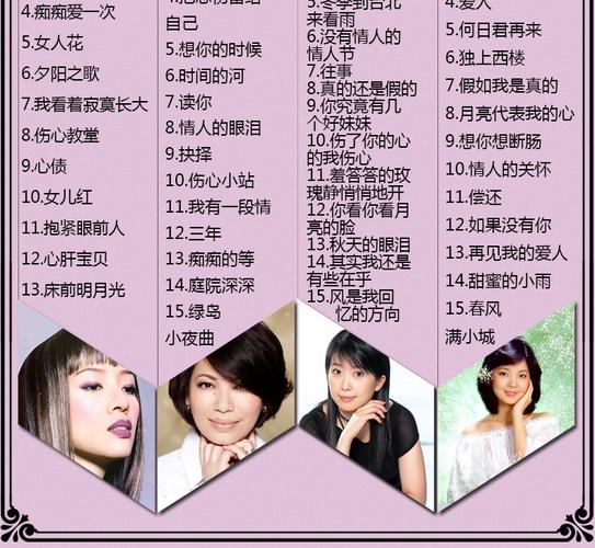 台湾女歌手名单大全80年代