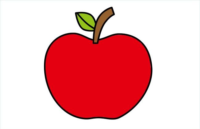 怎么画苹果